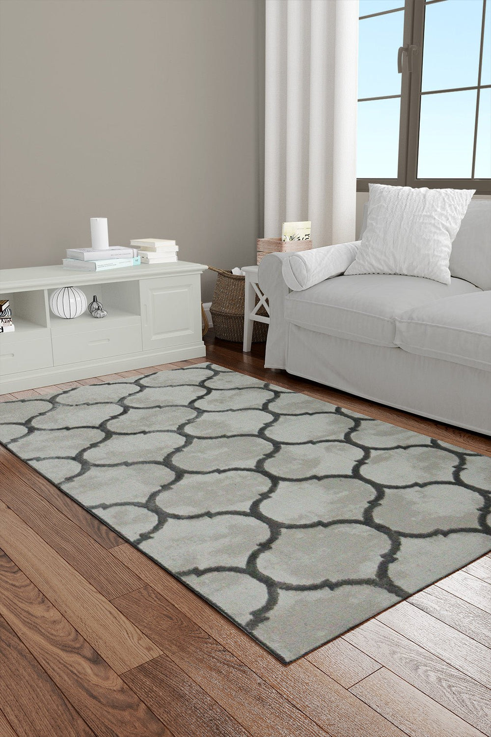 Turkish Modern Festival 1 Rug - Beige & Gray - 2.6 x 4.9 FT - Superior Comfort, Modern Style Accent Rugs - V Surfaces