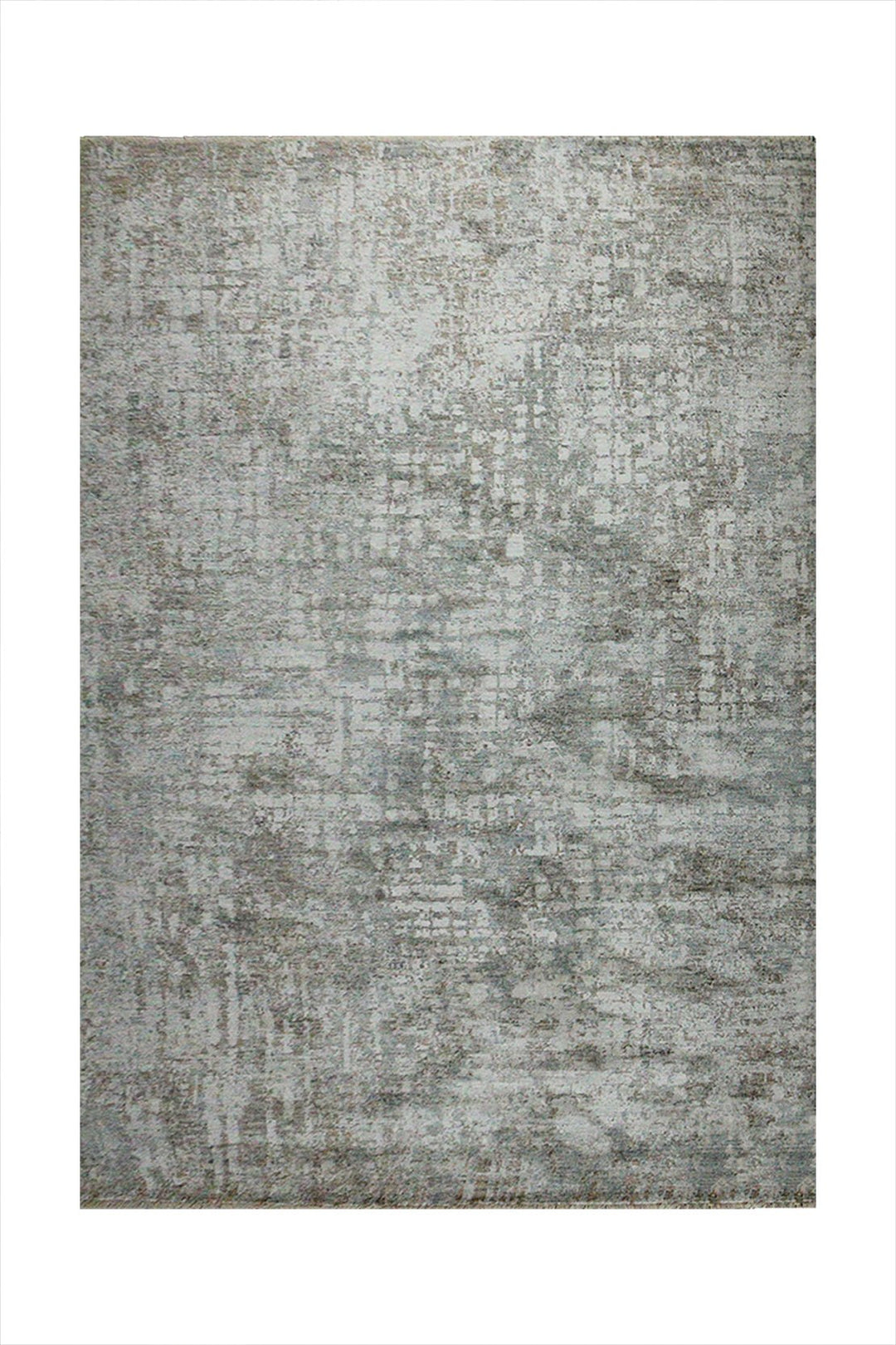 Turkish Modern Festival 1 Rug - Cream & Blue - 6.5 x 8.2 FT - Sleek and Minimalist for Chic Interiors - V Surfaces