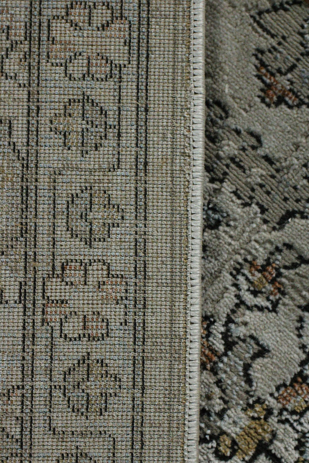 Turkish Modern Festival 1 Rug - Cream & Gray- 5.2 x 7.5 FT - Sleek And Minimalist For Chic Interiors - V Surfaces