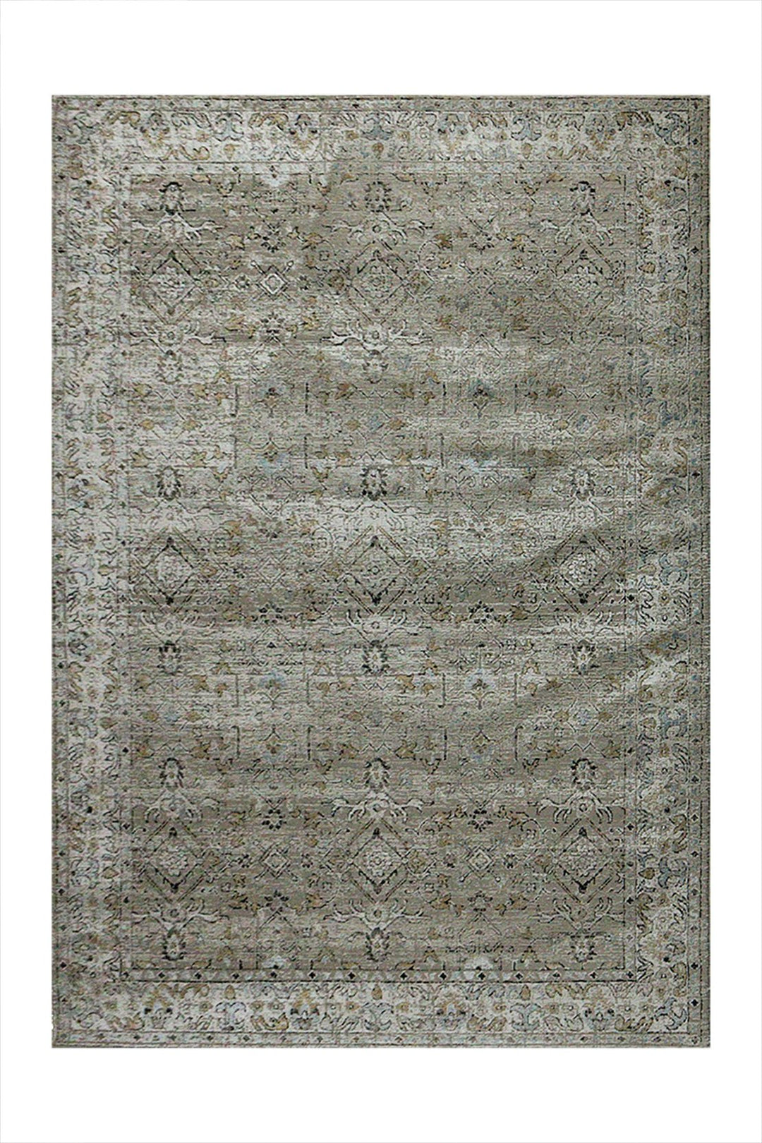 Turkish Modern Festival 1 Rug - D Beige - 5.2 x 7.5 FT - Sleek And Minimalist For Chic Interiors - V Surfaces