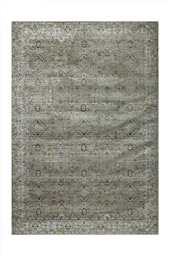 Turkish Modern Festival 1 Rug - D Beige - 5.2 x 7.5 FT - Sleek And Minimalist For Chic Interiors - V Surfaces