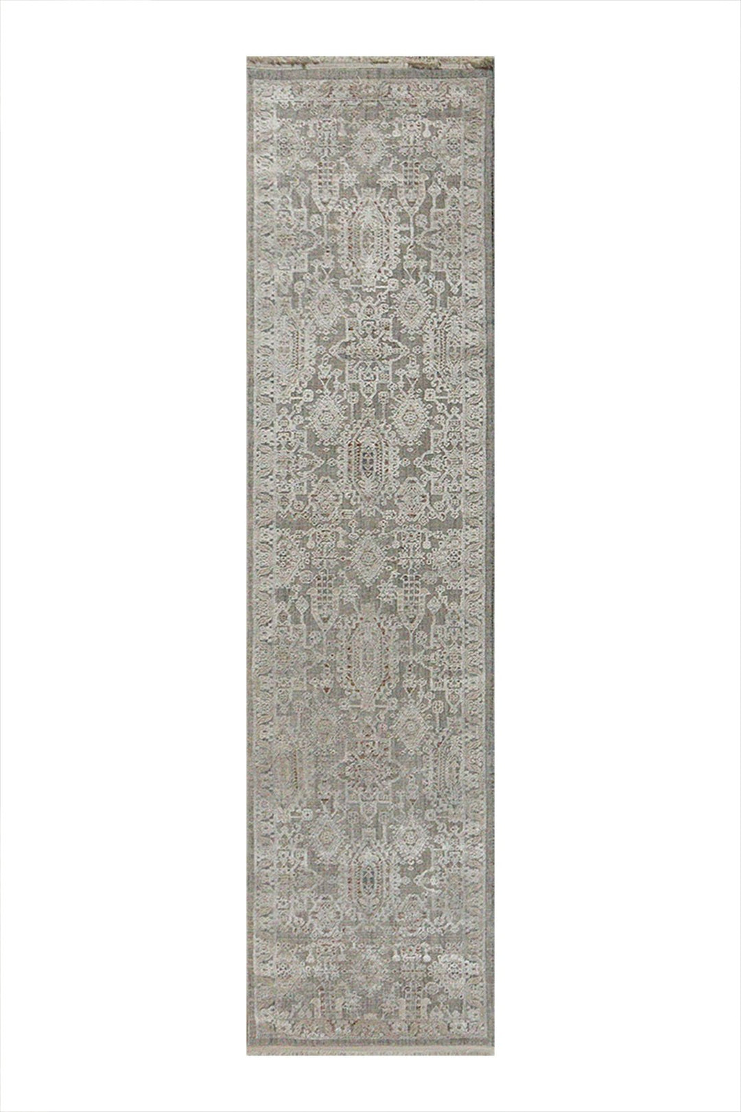 Turkish Modern Festival-1 Rug - Gray - 1.9 X 8.0 Ft- Sleek And Minimalist For Chic Interiors - V Surfaces