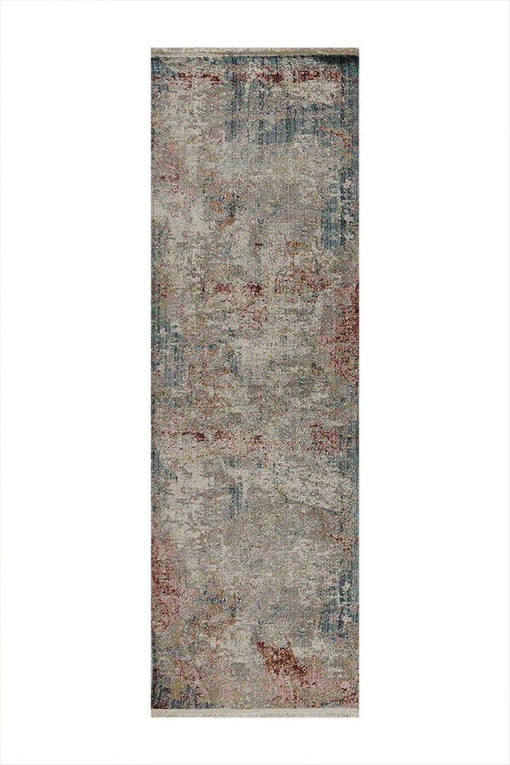 Turkish Modern Festival-1 Rug - Gray - 2.6 X 7.8 Ft- Sleek And Minimalist For Chic Interiors - V Surfaces