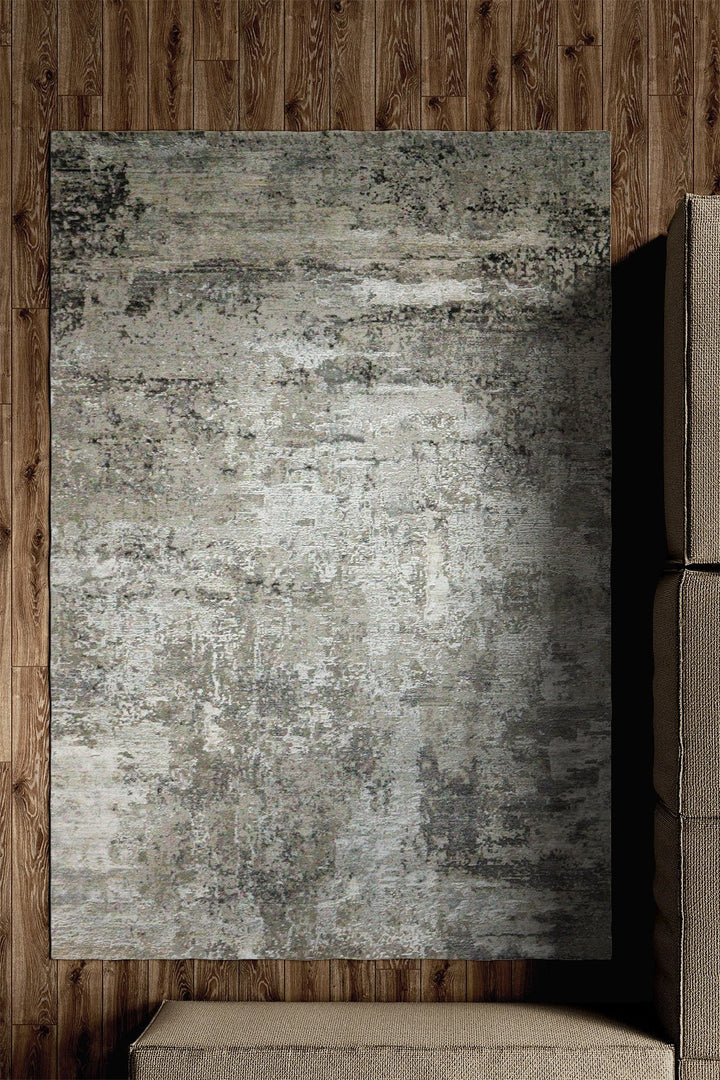 Turkish Modern Festival-1 Rug - Gray - 3.2 X 8.2 Ft- Sleek And Minimalist For Chic Interiors - V Surfaces