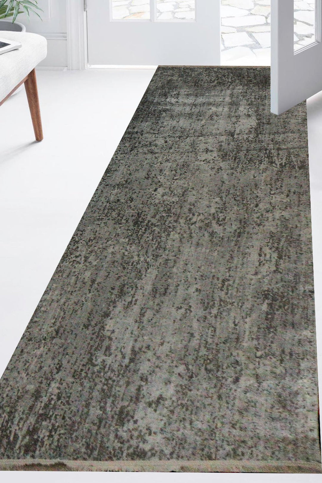 Turkish Modern Festival-1 Rug - Gray - 3.2 X 9.0 Ft- Sleek And Minimalist For Chic Interiors - V Surfaces