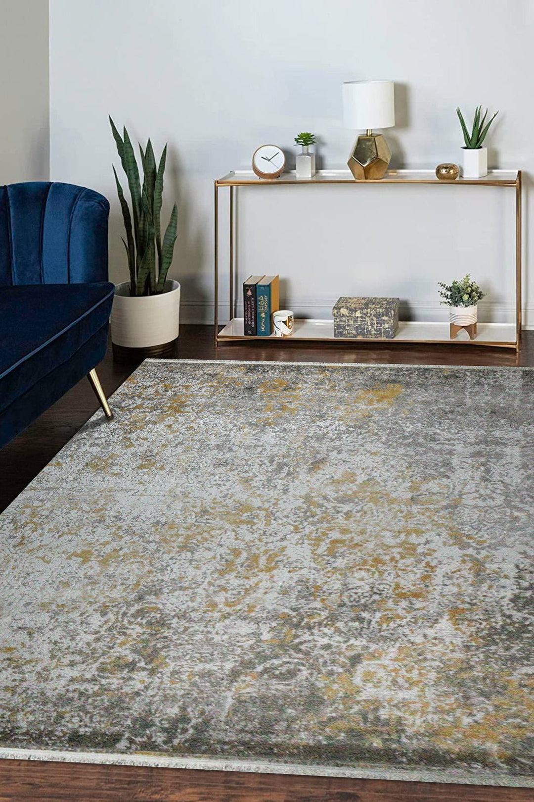 Turkish Modern Festival-1 Rug - Gray - 6.5 x 9.5 FT - Sleek and Minimalist for Chic Interiors - V Surfaces