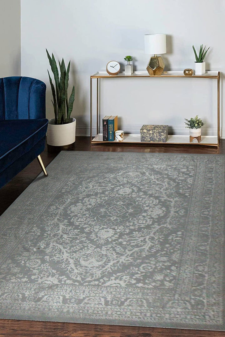 Turkish Modern Festival 1 Rug - Gray - 8.6 x 11.9 FT - Sleek And Minimalist For Chic Interiors - V Surfaces