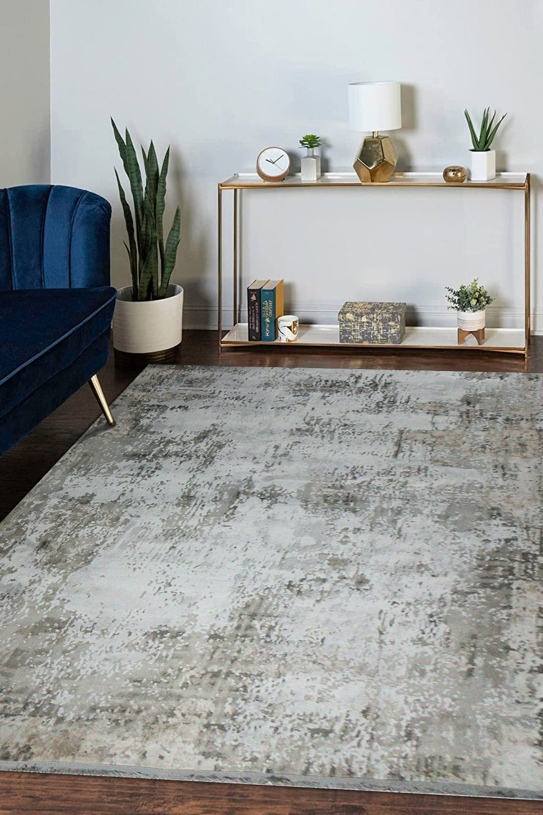 Turkish Modern Festival 1 Rug - Gray & Beige - 7.8 x 15.7 FT - Sleek And Minimalist For Chic Interiors - V Surfaces