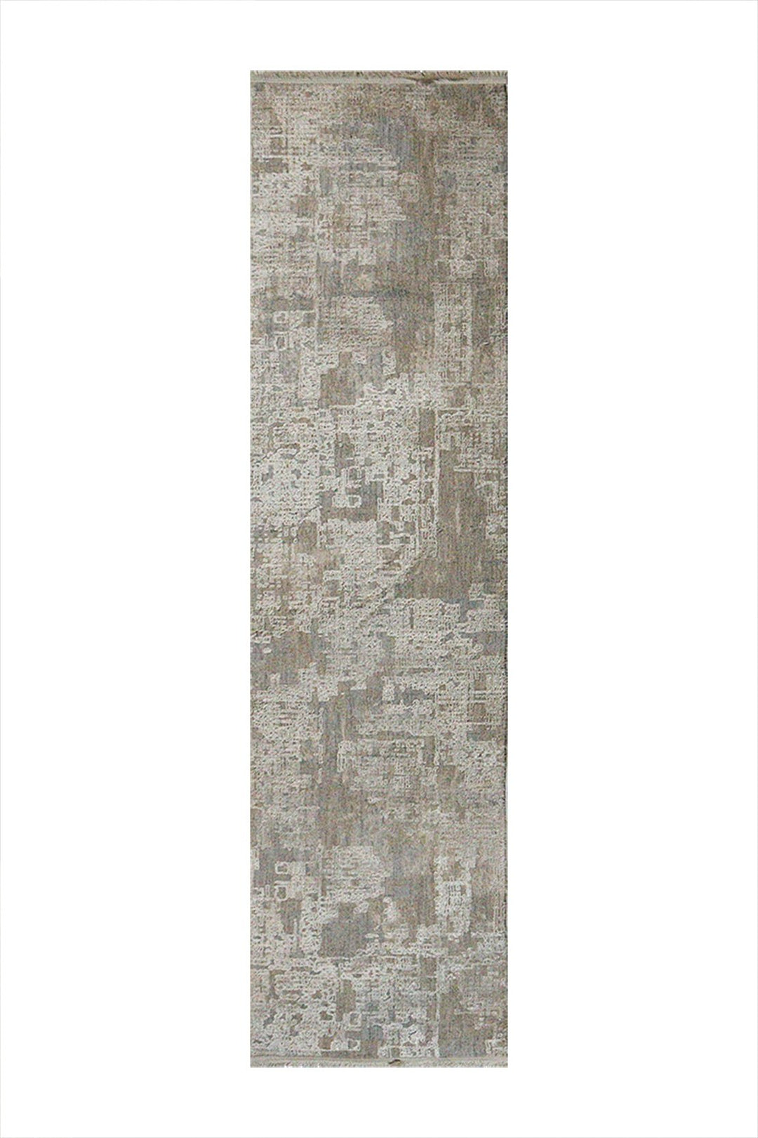 Turkish Modern Festival-1 Rug - Grey - 1.9 X 8.0 Ft- Sleek And Minimalist For Chic Interiors - V Surfaces