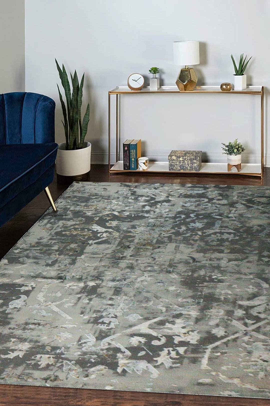 Turkish Modern Festival-1 Rug - Grey - 6.5 X 9.5 Ft- Sleek And Minimalist For Chic Interiors - V Surfaces