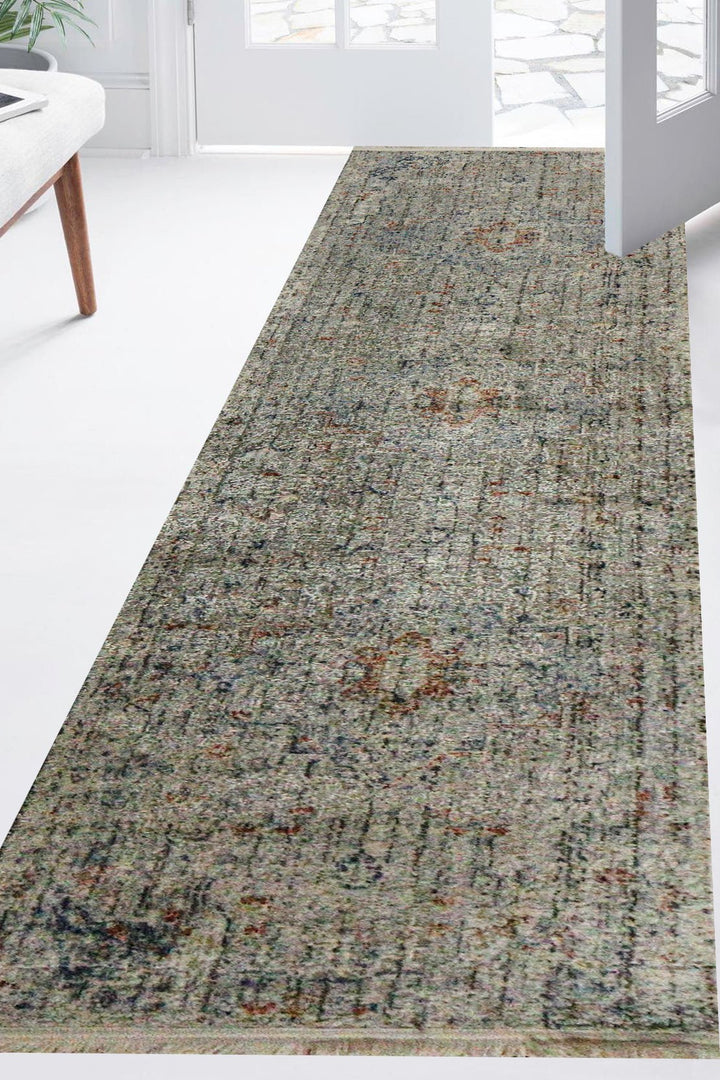 Turkish Modern Festival-1 Rug - Gry - 1.9 X 8.0 Ft- Sleek And Minimalist For Chic Interiors - V Surfaces