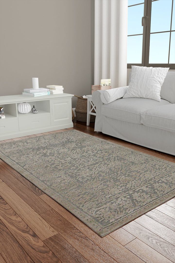 Turkish Modern Festival-1 Rug - L Gray - 2.2 X 3.9 Ft- Sleek And Minimalist For Chic Interiors - V Surfaces