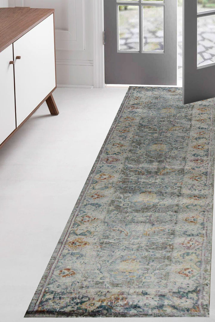 Turkish Modern Festival-1 Rug - L Gray - 2.2 X 8.0 Ft- Sleek And Minimalist For Chic Interiors - V Surfaces