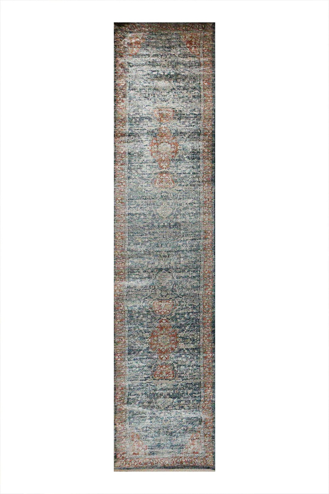 Turkish Modern Festival-1 Rug - Navy - 2.6 X 13.1 Ft- Sleek And Minimalist For Chic Interiors - V Surfaces