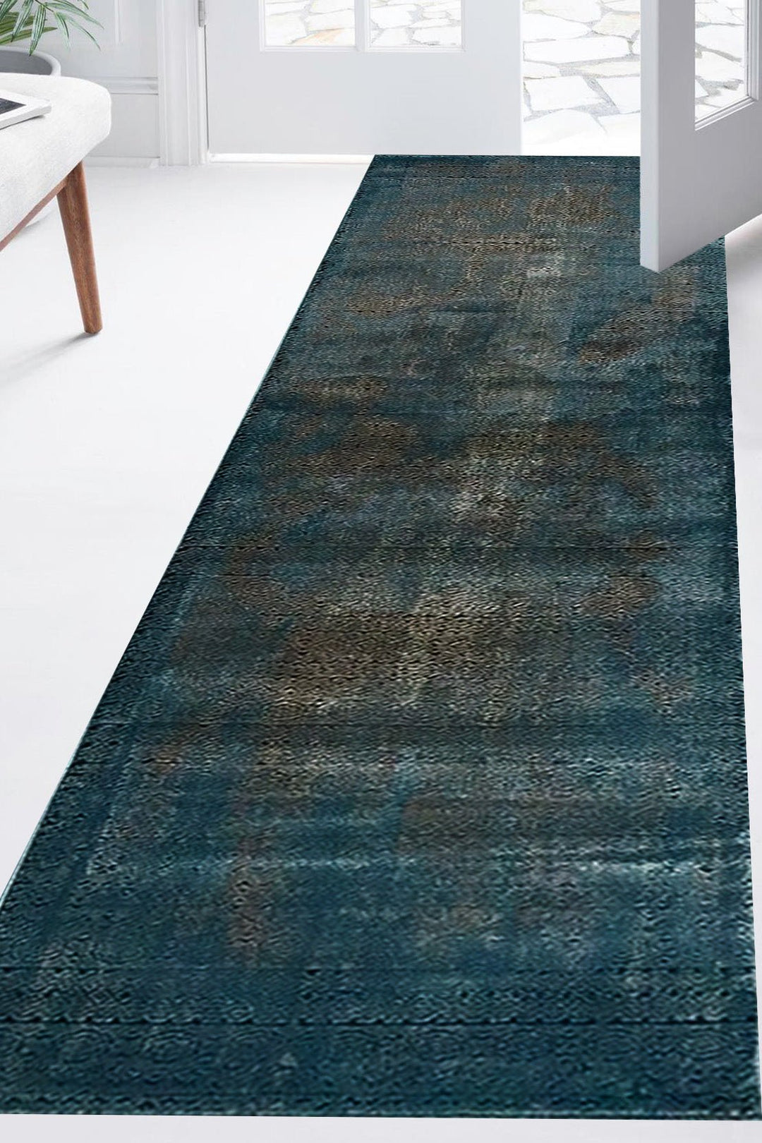 Turkish Modern Festival 2 Rug - 2.16 x 7.51 FT - Blue - Superior Comfort, Modern Style Accent Rugs - V Surfaces