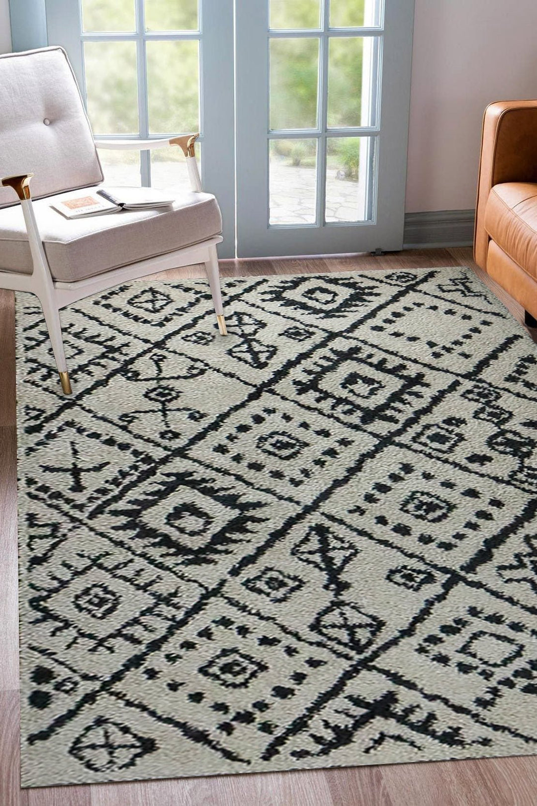 Turkish Modern Festival 2 Rug - 5.24 x 7.54 FT - Gray - Superior Comfort, Modern Style Accent Rugs - V Surfaces