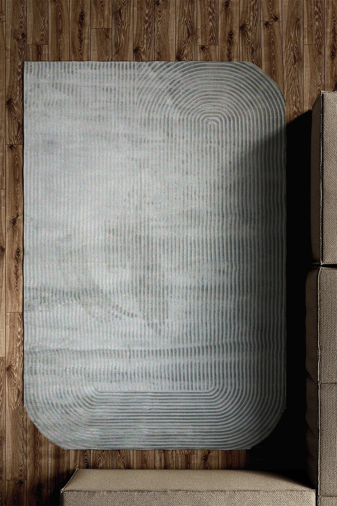 Turkish Modern Festival-2 Rug - Grey - 5.2 X 7.5 Ft- Sleek And Minimalist For Chic Interiors - V Surfaces