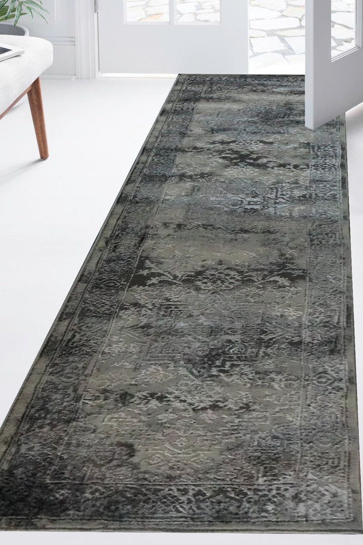 Turkish Modern Festival 3 Rug - 1.9 x 6.9 FT - Gray - Superior Comfort, Modern Style Accent Rugs - V Surfaces