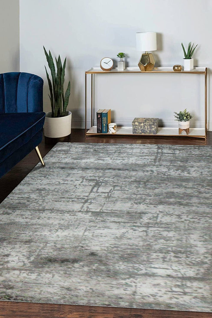 Turkish Modern Festival 3 Rug - Gray - 5.2 X 9.8 Ft- Sleek And Minimalist For Chic Interiors - V Surfaces