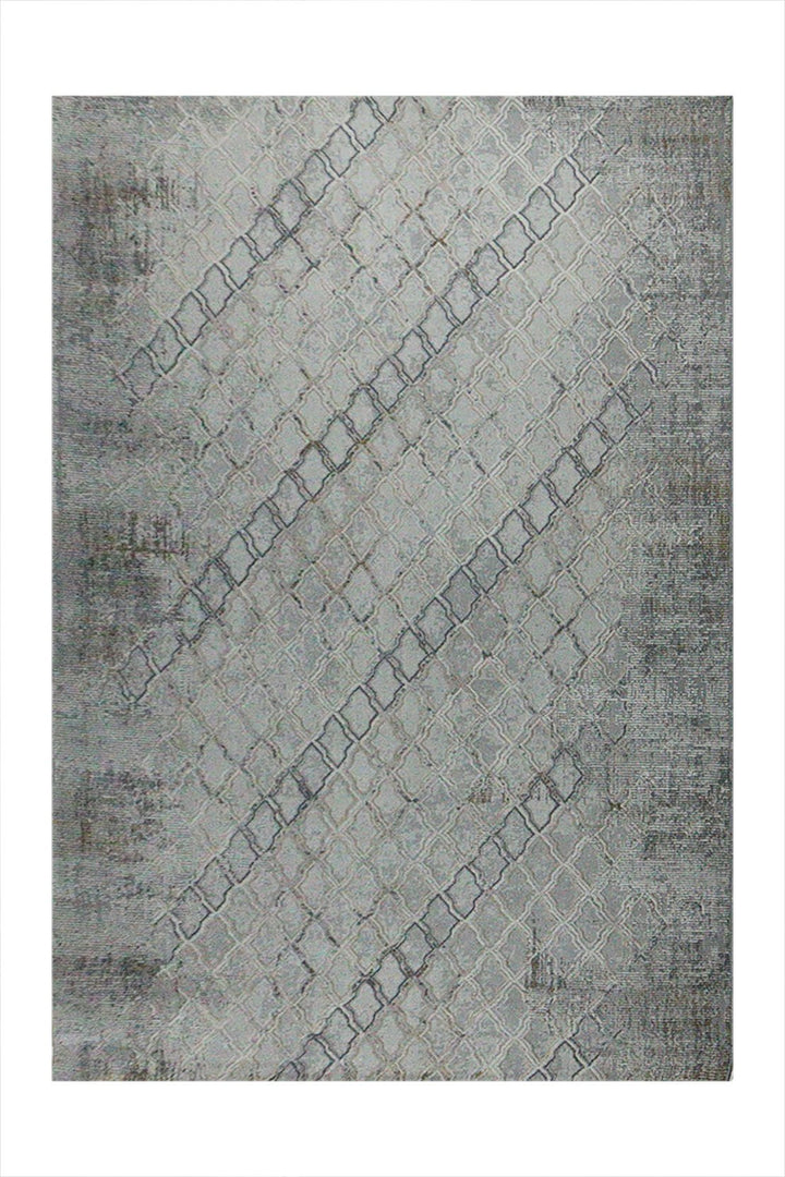 Turkish Modern Festival 3 Rug - Gray - 6.5 x 9.0 FT - Sleek And Minimalist For Chic Interiors - V Surfaces