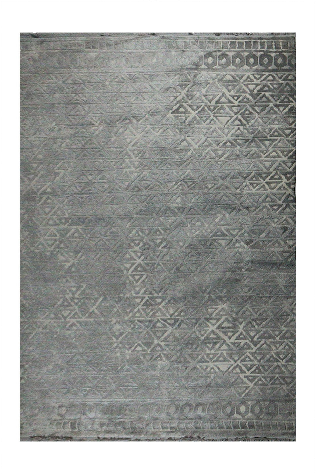 Turkish Modern Festival 3 Rug - Gray - 6.5 x 9.5 FT - Sleek And Minimalist For Chic Interiors - V Surfaces