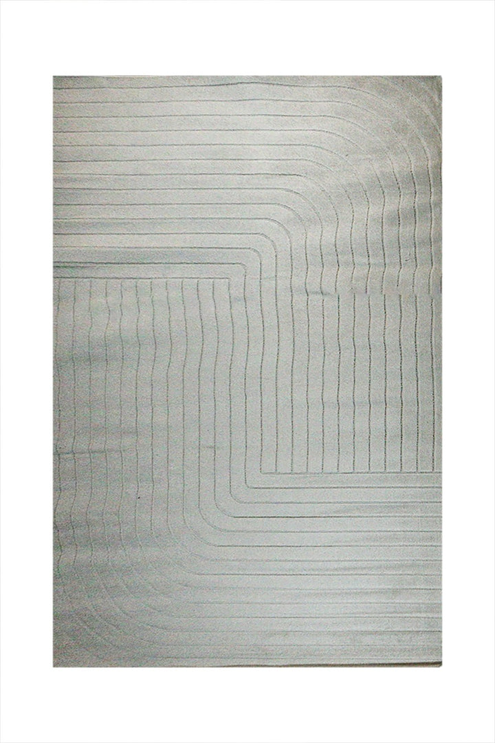 Turkish Modern Festival-4 Rug - Cream - 6.5 x 9.5 FT- Sleek and Minimalist for Chic Interiors - V Surfaces