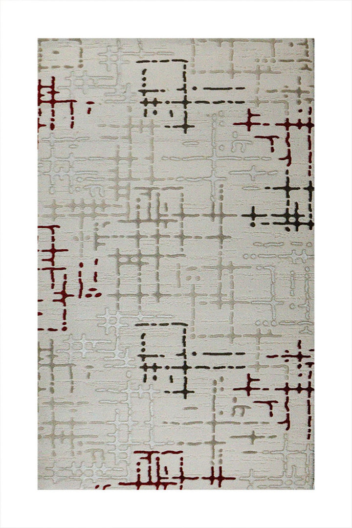 Turkish Modern Festival Plus Rug - 3.2 x 6.5 FT - White - Superior Comfort, Modern Style Accent Rugs - V Surfaces