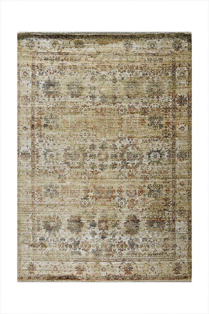 Turkish Modern Festival Plus Rug - 3.9 x 5.4 FT - Cream and Brown - Superior Comfort, Modern Style Accent Rugs - V Surfaces