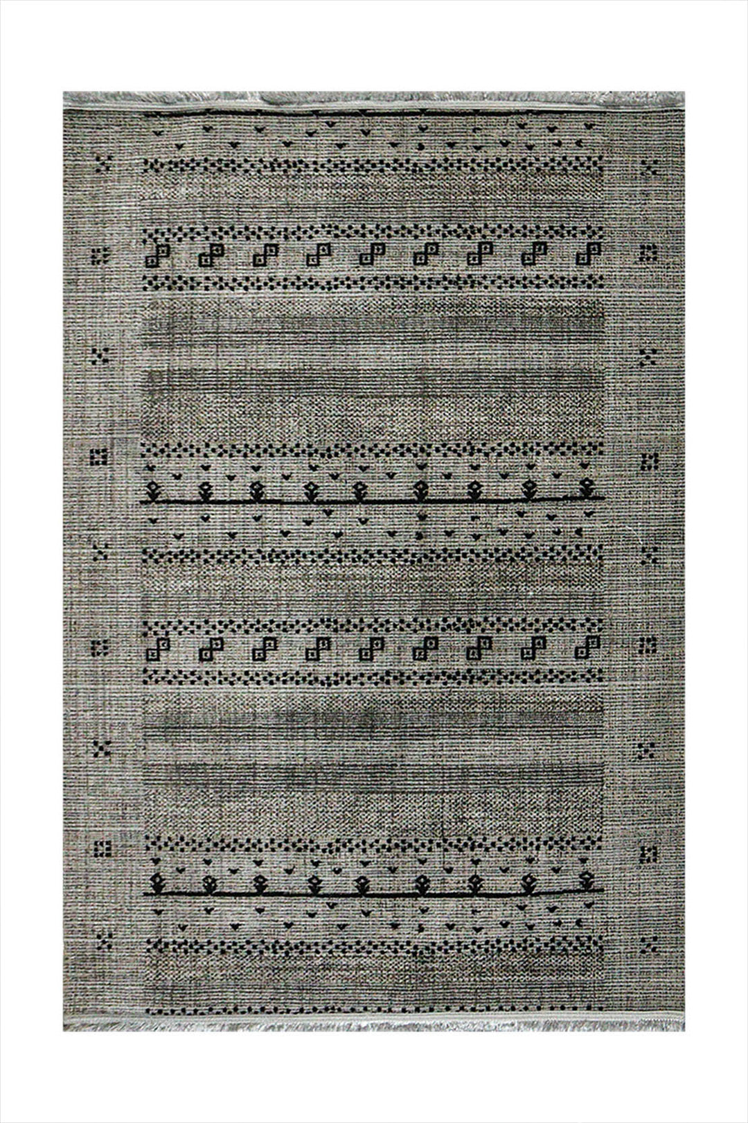 Turkish Modern Festival Plus Rug - 3.9 x 5.9 FT - Gray - Superior Comfort, Modern Style Accent Rugs - V Surfaces