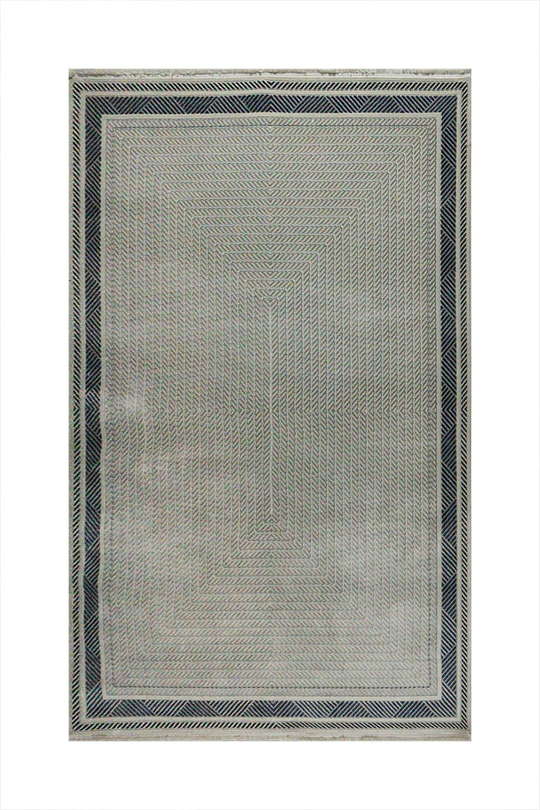 Turkish Modern Festival Plus Rug - 5.2 x 7.5 FT - White - Sleek and Minimalist for Chic Interiors - V Surfaces