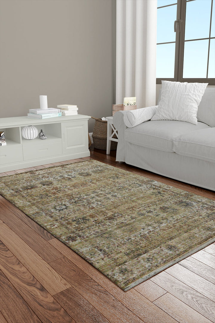 Turkish Modern Festival Plus Rug - Beige - 3.9 x 5.4 FT - Sleek And Minimalist For Chic Interiors - V Surfaces