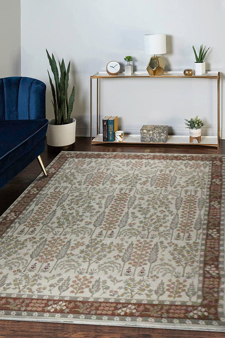 Turkish Modern Festival Plus Rug - Beige - 7.8 x 10.1 FT - Sleek And Minimalist For Chic Interiors - V Surfaces