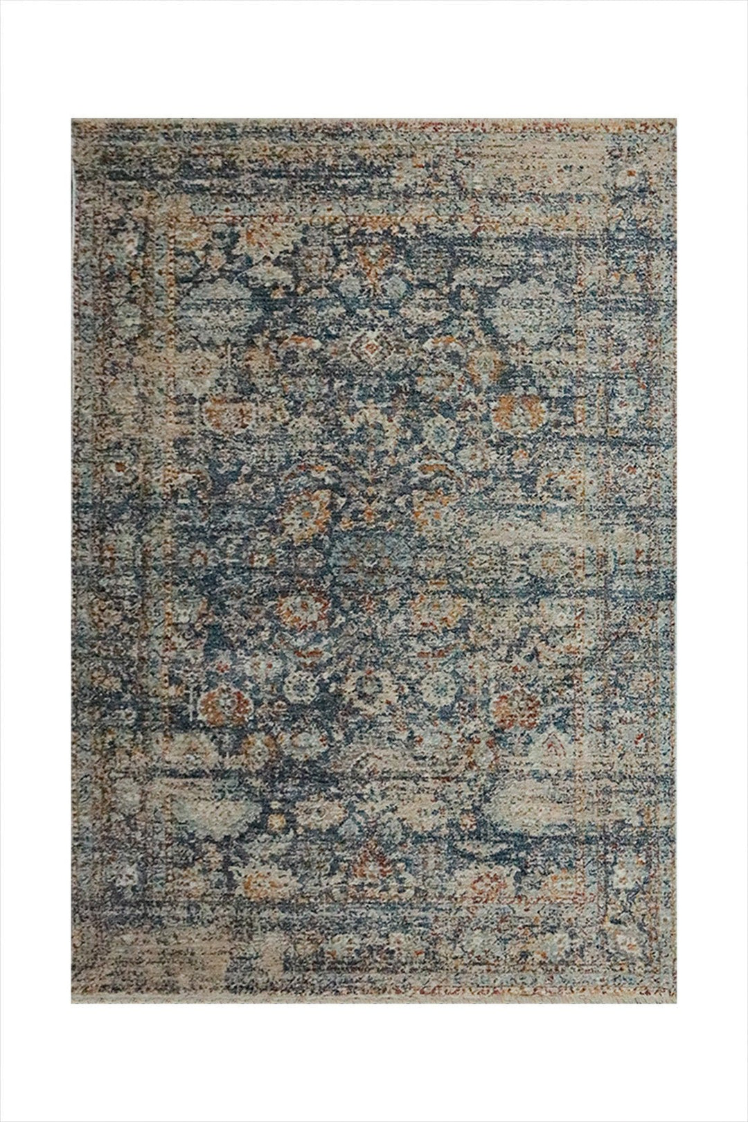 Turkish Modern Festival Plus Rug - Blue - 3.9 x 5.5 FT - Superior Comfort, Modern Style Accent Rugs - V Surfaces