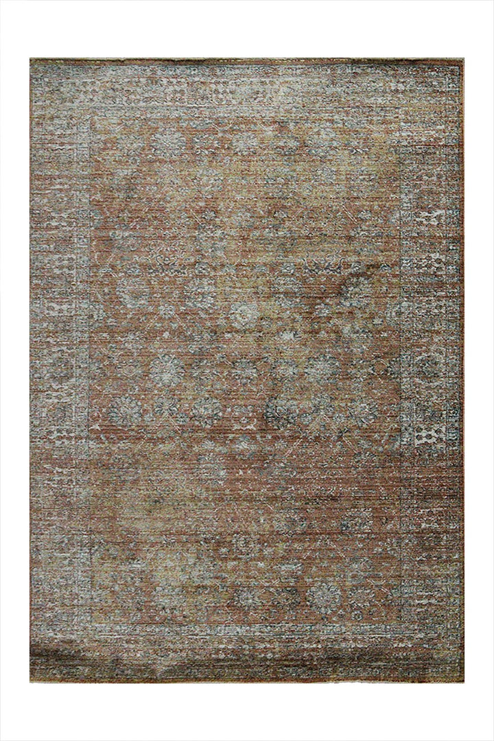 Turkish Modern Festival Plus Rug - Cream & Brown - 3.9 x 5.9 FT - Sleek And Minimalist For Chic Interiors - V Surfaces