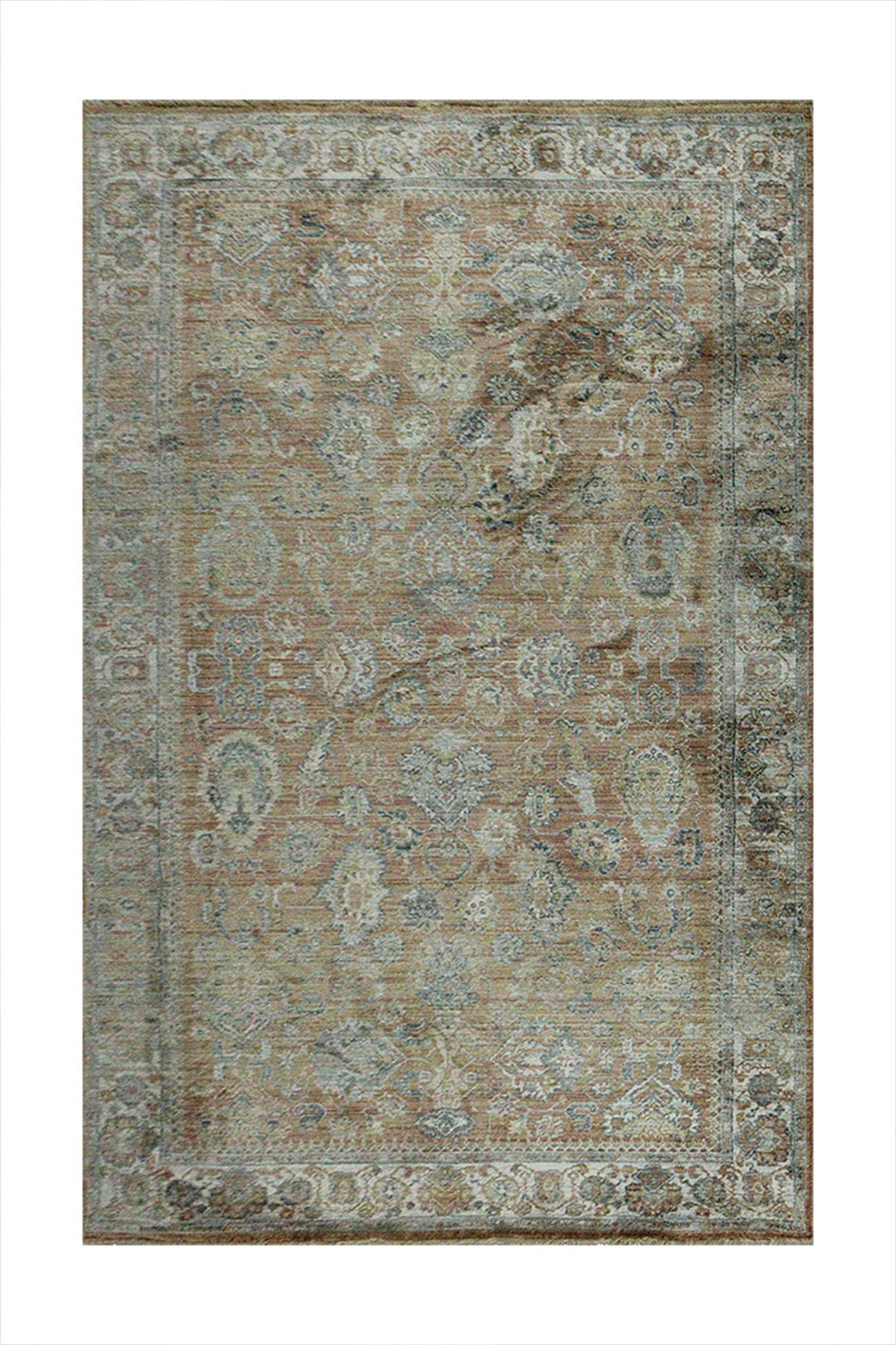 Turkish Modern Festival Plus Rug - Cream & Brown - 4.9 x 7.8 FT - Sleek And Minimalist For Chic Interiors - V Surfaces