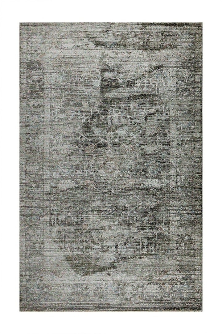 Turkish Modern Festival Plus Rug - Gray - 5.2 x 8.0 FT - Sleek And Minimalist For Chic Interiors - V Surfaces