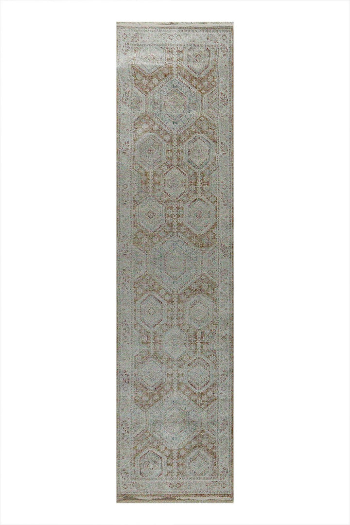 Turkish Modern Festival Viscos Rug - 2.6 x 10. FT - Red - Sleek and Minimalist for Chic Interiors - V Surfaces