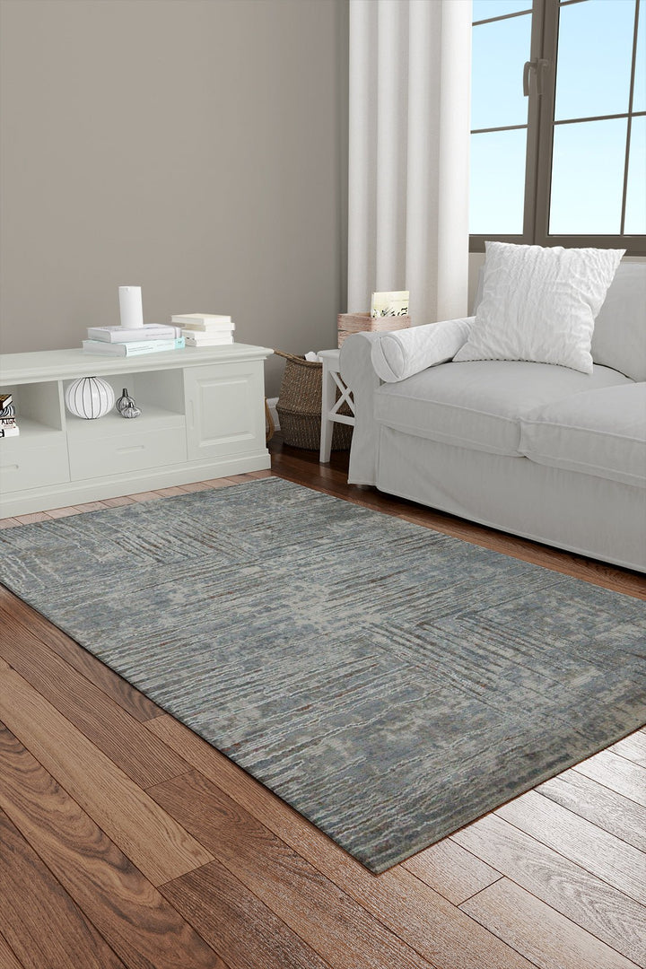 Turkish Modern Festival Viscos Rug - 2.6 x 3.9 FT - Beige - Sleek and Minimalist for Chic Interiors - V Surfaces