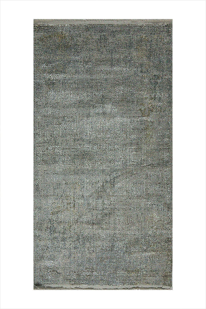 Turkish Modern Festival Viscos Rug - 2.6 x 3.9 FT - Gray - Sleek and Minimalist for Chic Interiors - V Surfaces