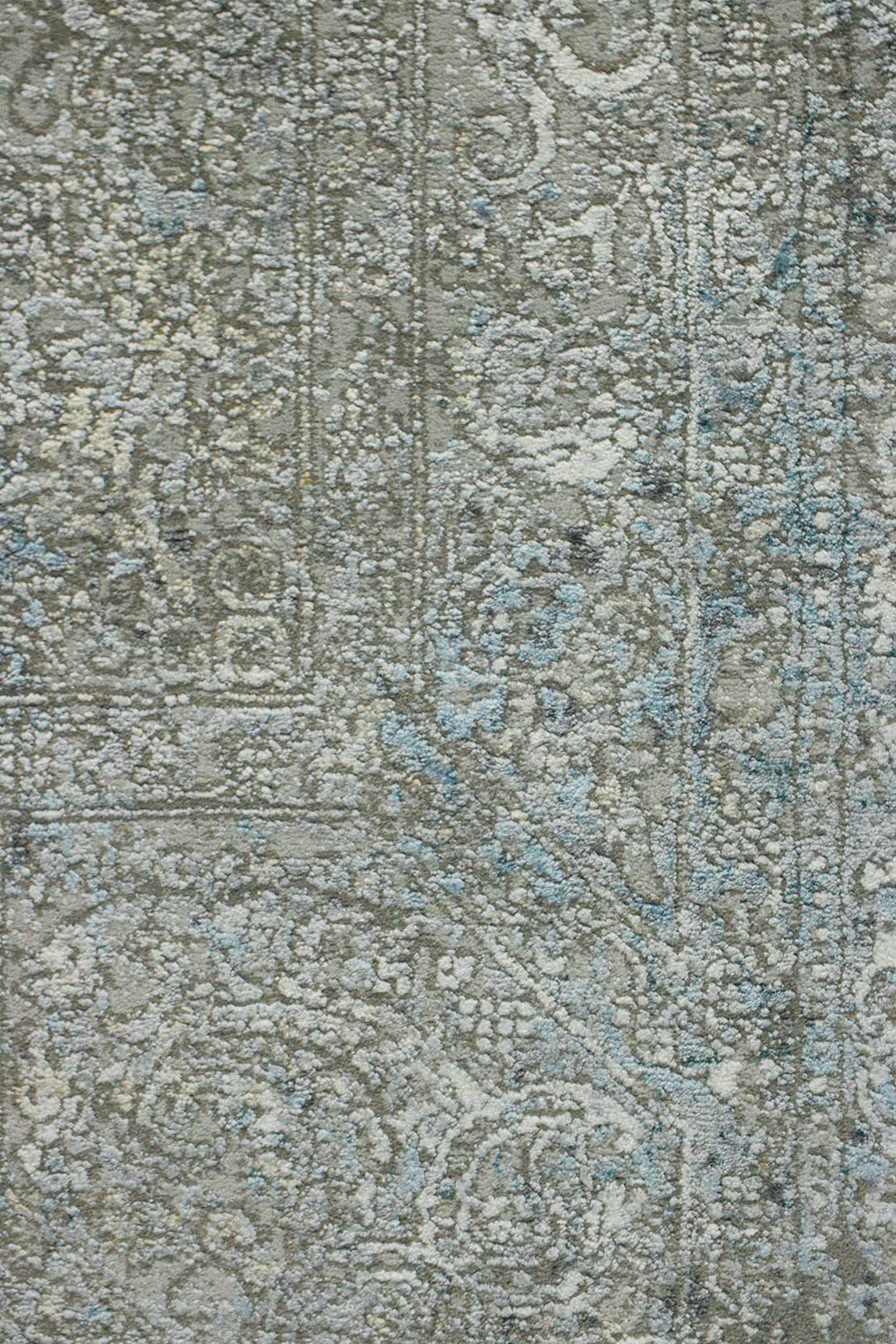 Turkish Modern Festival Viscos Rug - 4.9 x 8.0 FT - Gray - Sleek and Minimalist for Chic Interiors - V Surfaces