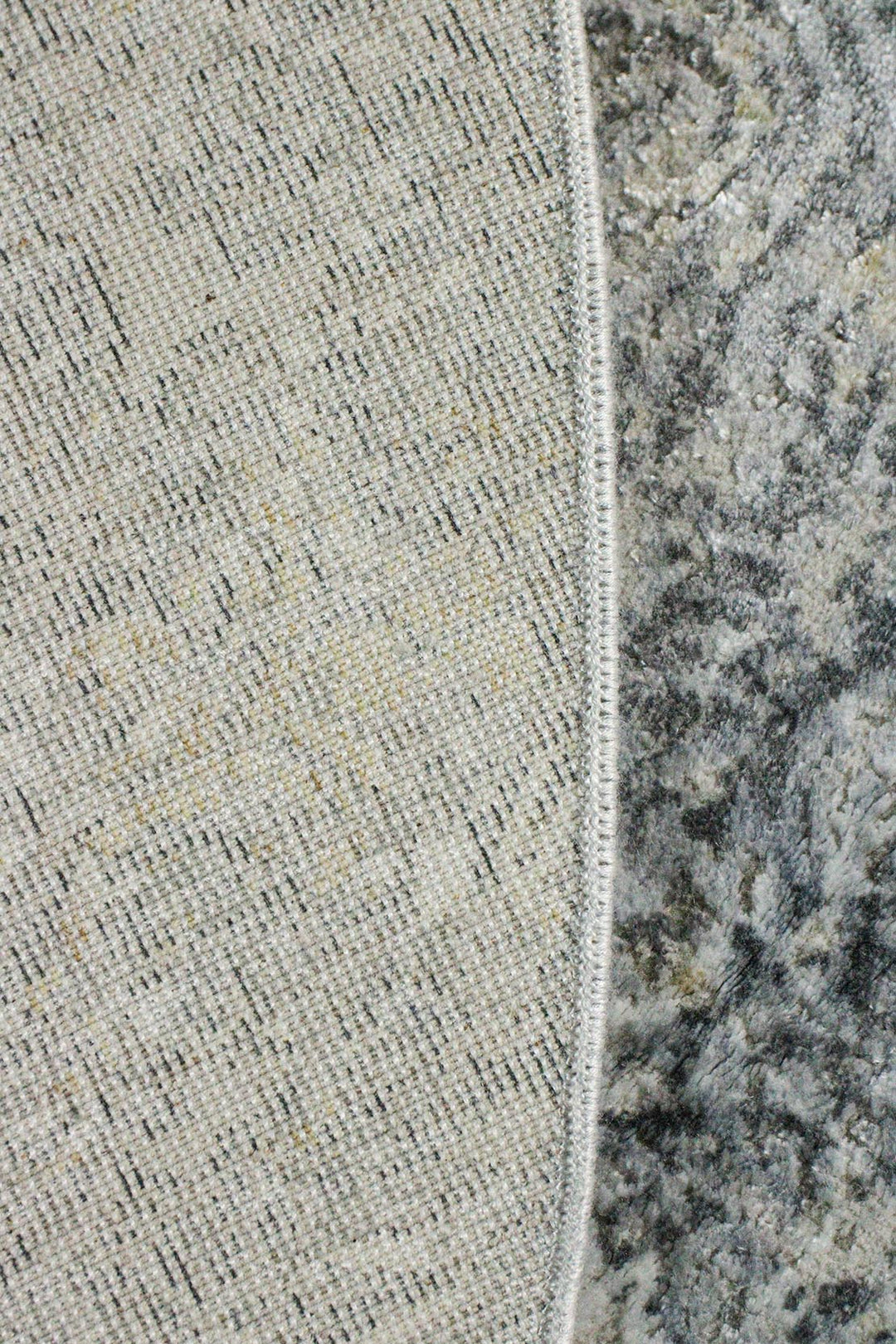 Turkish Modern Festival Viscos Rug - 5.9 x 5.9 FT - Gray - Sleek and Minimalist for Chic Interiors - V Surfaces