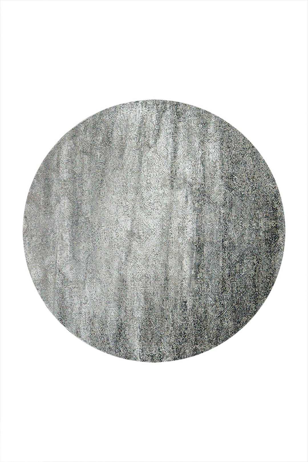 Turkish Modern Festival Viscos Rug - 5.9 x 5.9 FT - Gray - Sleek and Minimalist for Chic Interiors - V Surfaces