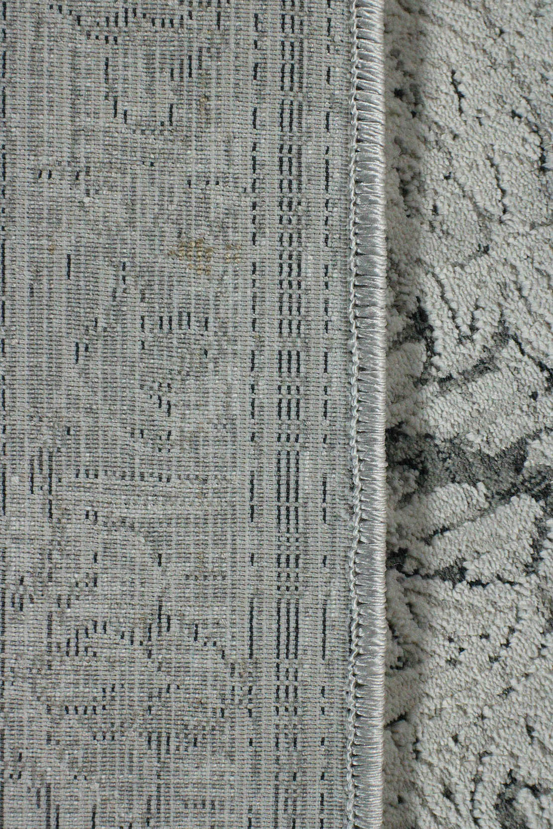 Turkish Modern Festival Viscos Rug - Gray & Brown - 5.2 x 7.5 FT - Sleek And Minimalist For Chic Interiors - V Surfaces