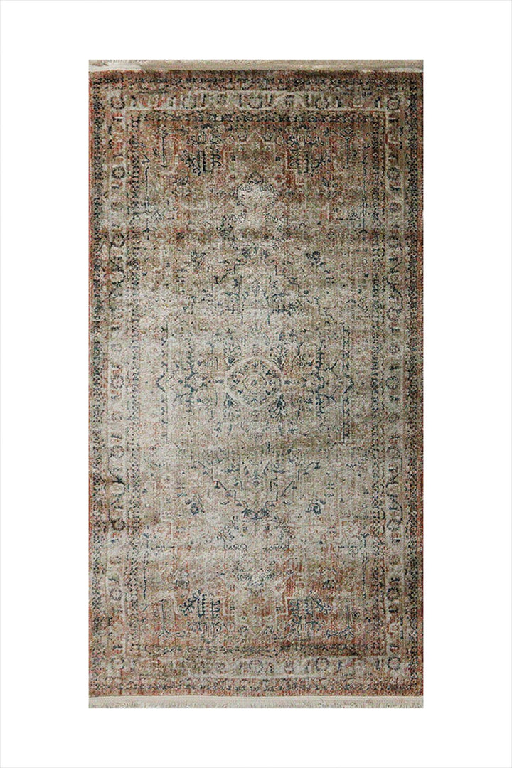 Turkish Modern Festival Viscose Rug - Beige - 2.6 X 3.9 Ft- Sleek And Minimalist For Chic Interiors - V Surfaces