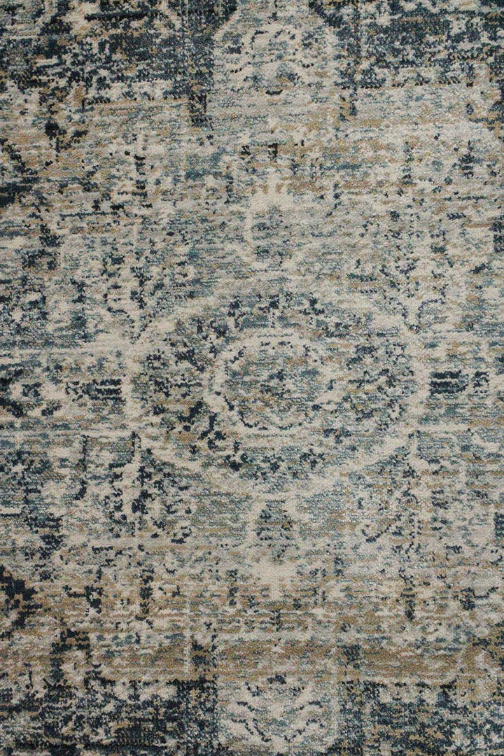 Turkish Modern Festival Viscose Rug - Blue - 3.9 X 5.5 Ft- Sleek And Minimalist For Chic Interiors - V Surfaces