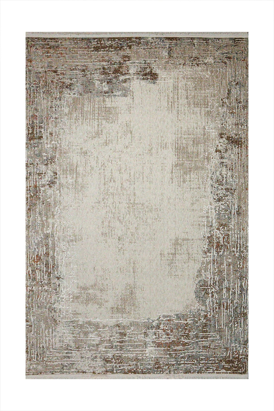 Turkish Modern Festival Viscose Rug - Cream - 3.9 X 5.9 Ft- Sleek And Minimalist For Chic Interiors - V Surfaces