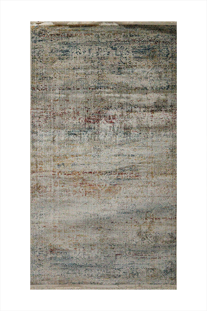 Turkish Modern Festival Viscose Rug - Gray - 2.6 X 3.9 Ft- Sleek And Minimalist For Chic Interiors - V Surfaces