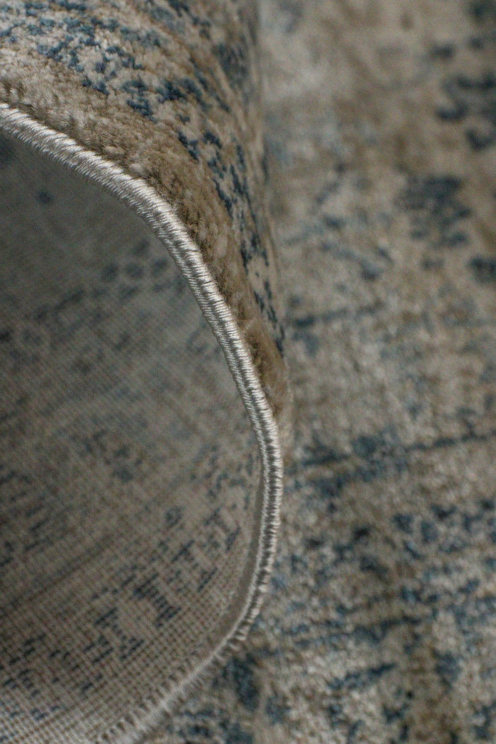 Turkish Modern Festival Viscose Rug - L Blue - 2.6 X 3.9 Ft- Sleek And Minimalist For Chic Interiors - V Surfaces