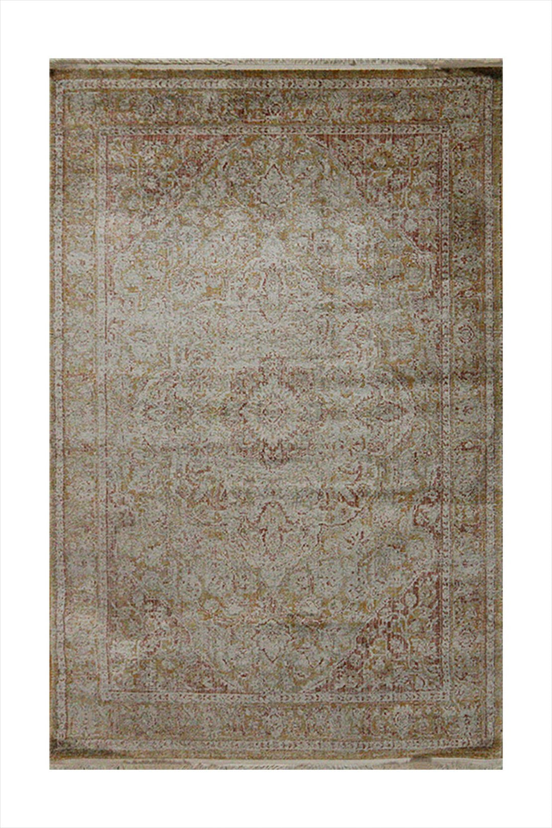 Turkish Modern Festival Viscose Rug - Yellow - 3.9 X 5.9 Ft- Sleek And Minimalist For Chic Interiors - V Surfaces