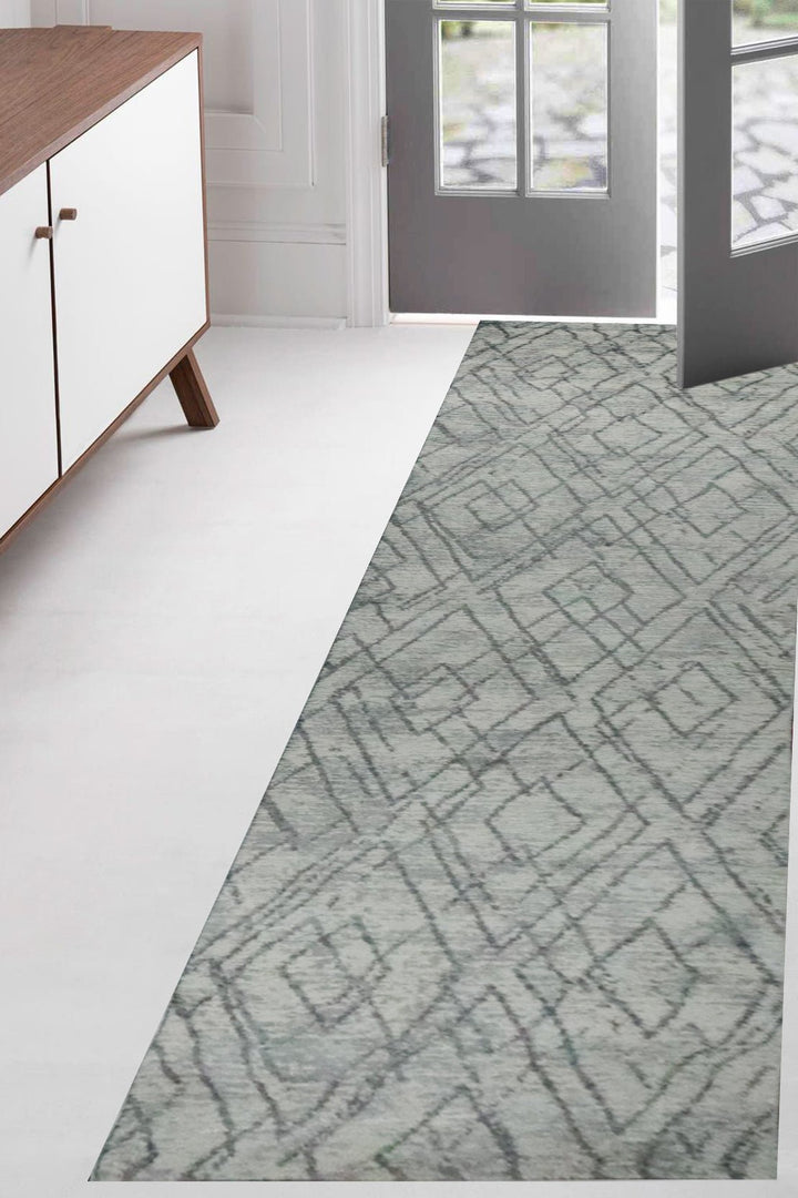 Turkish Modern Festival WD Rug - 2.6 x 9.8 FT - Cream - Sleek and Minimalist for Chic Interiors - V Surfaces